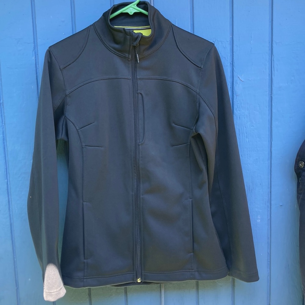 Mondetta athletic jacket- dark gray women’s medium